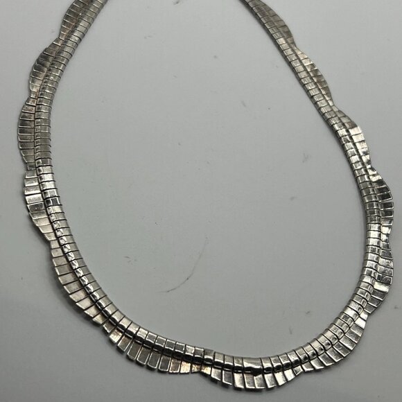 Elegant Italy 925 Sterling silver Piano key bib necklace - Picture 8 of 8